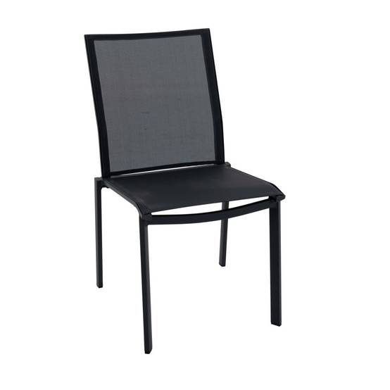 Ecloz - Chaise Alex Alu Text Anthracite - ECLOZ - Image 1