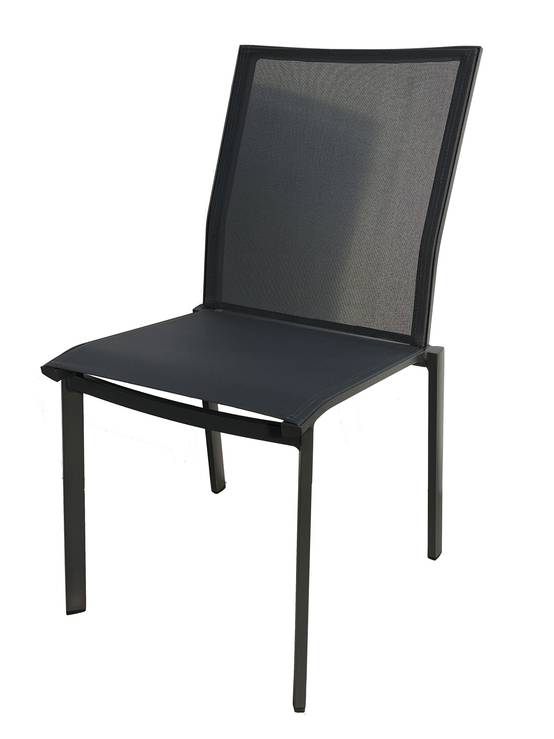 Ecloz - Chaise Alex Alu Text Anthracite - ECLOZ - Image 2