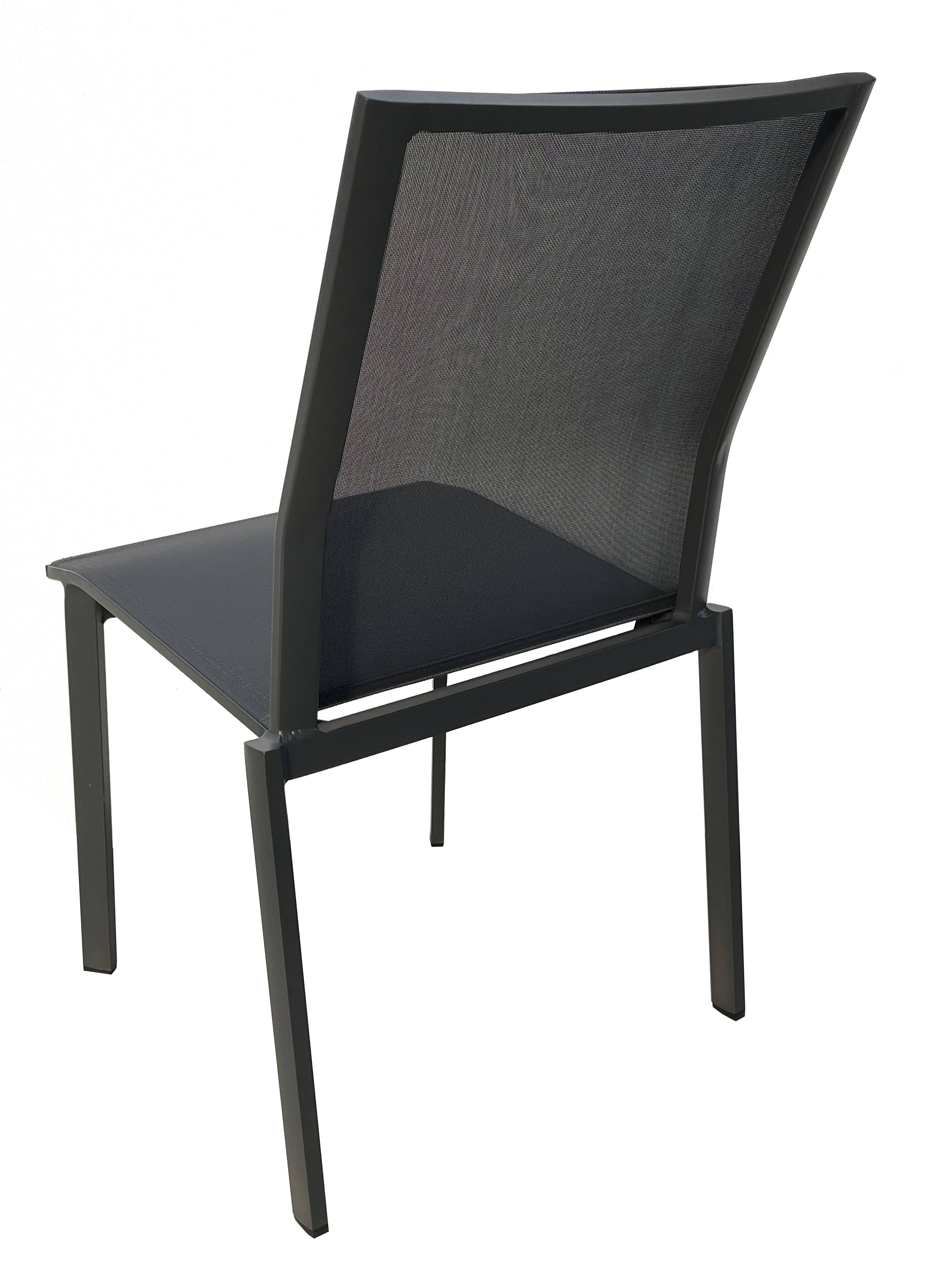 Ecloz - Chaise Alex Alu Text Anthracite - ECLOZ - Image 4