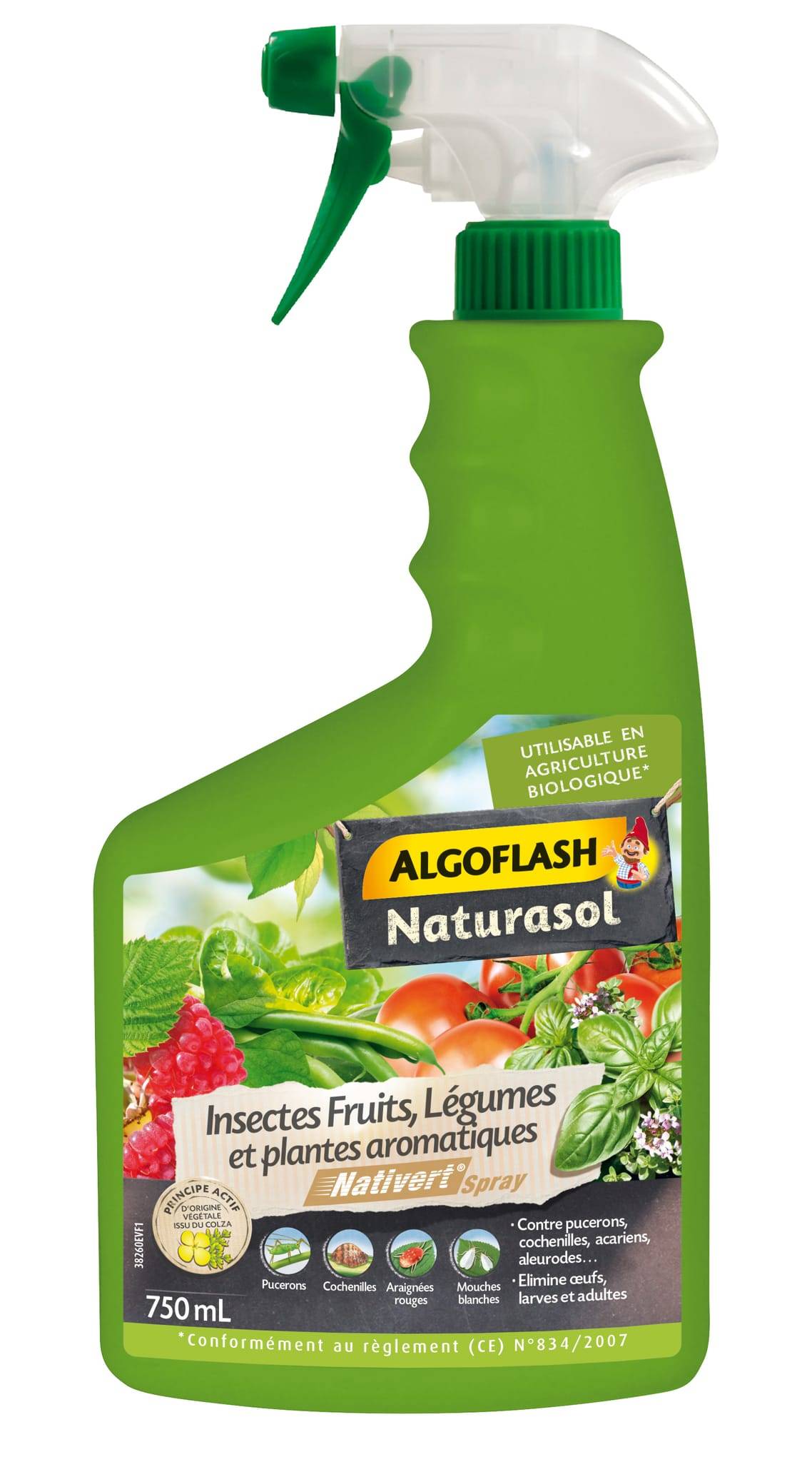 Algoflash - Insecticide Fruits Légumes - ALGOFLASH NATURASOL