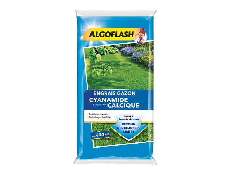 Algoflash - Engrais gazon cyanamide 20kg 400m² - ALGOFLASH - Image 1