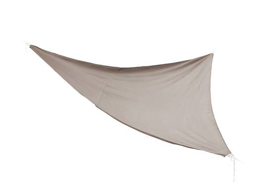 Ecloz - Voile d'ombrage imperméable triangle polyester taupe 3m ECLOZ - Image 2