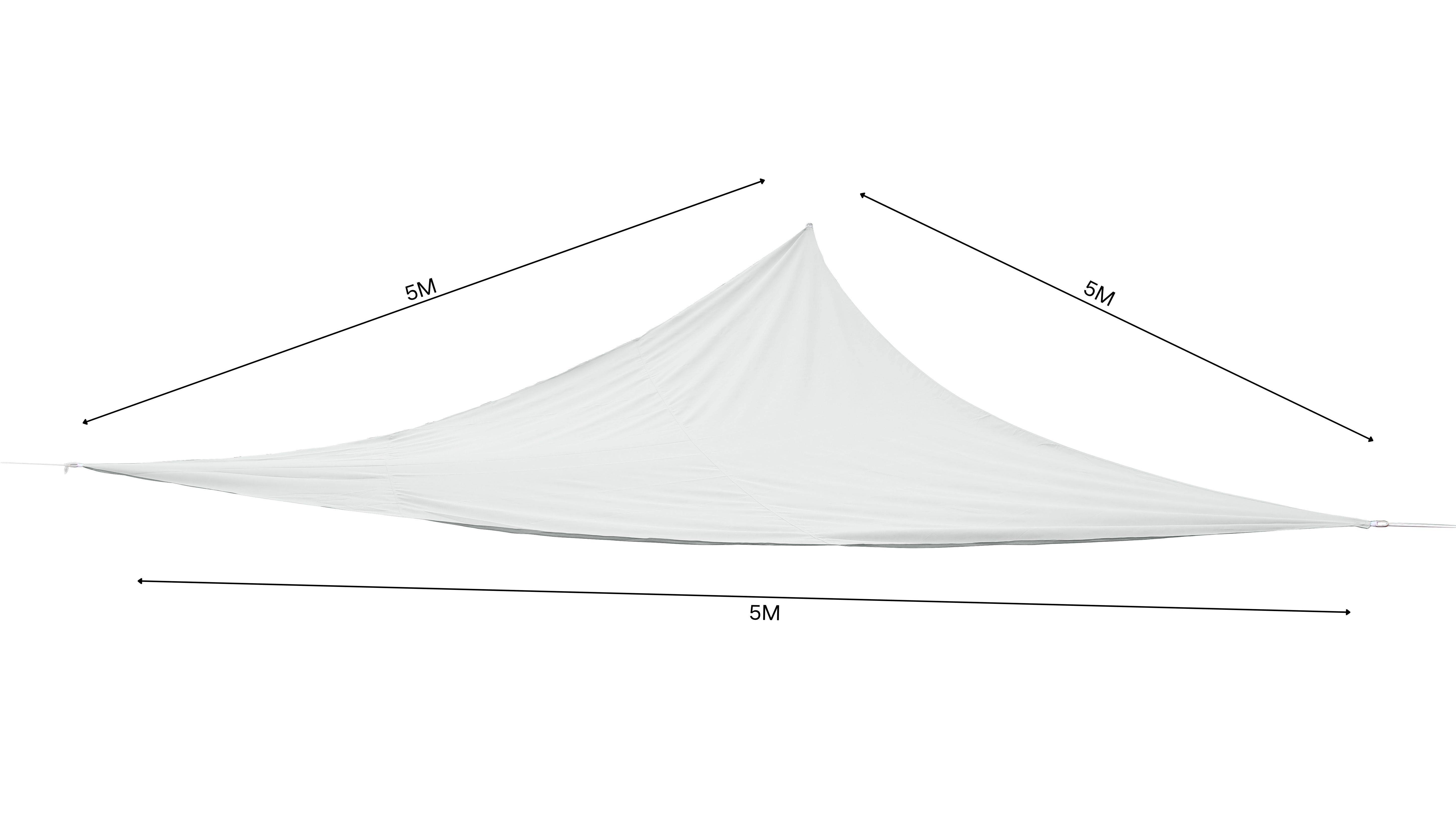 Ecloz - Voile d'ombrage imperméable triangle polyester natural 5m ECLOZ - Image 2