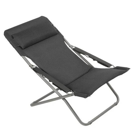 Lafuma-Mobilier - Transat de Jardin acier Be Comfort dark grey Transabed Lafuma Mobilier - Image 6