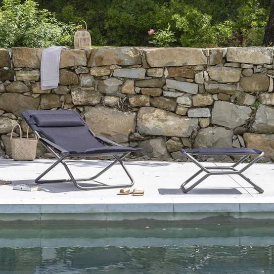 Lafuma-Mobilier - Transat de Jardin acier Be Comfort dark grey Transabed Lafuma Mobilier - Image 7