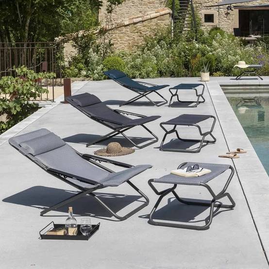 Lafuma-Mobilier - Transat de Jardin acier Be Comfort dark grey Transabed Lafuma Mobilier - Image 9