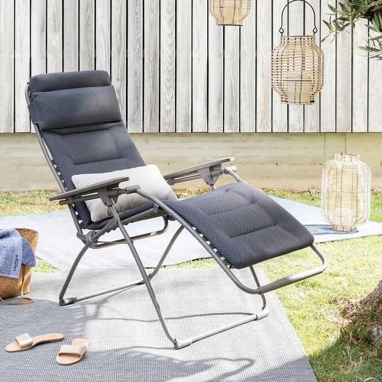 Lafuma-Mobilier - Fauteuil de jardin acier dark grey Futura Be Comfort Lafuma Mobilier - Image 5