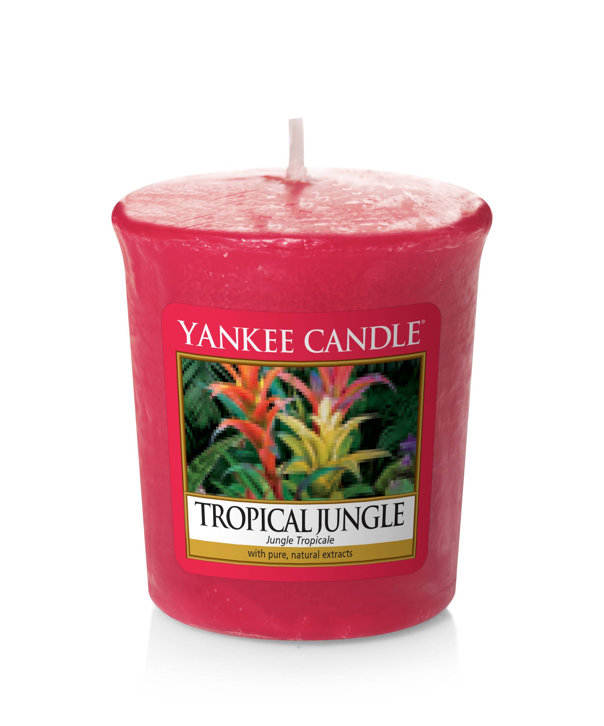 Yankee Candle - Bougie votive jungle tropicale senteur fleurs et fruits tropicaux