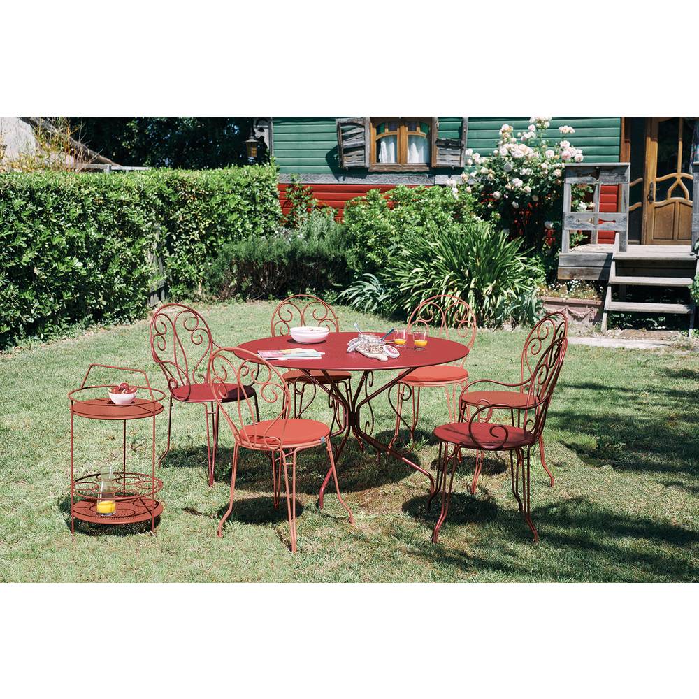 Fermob - Table de jardin ronde acier carbone 6 personnes Montmartre Fermob - Image 5