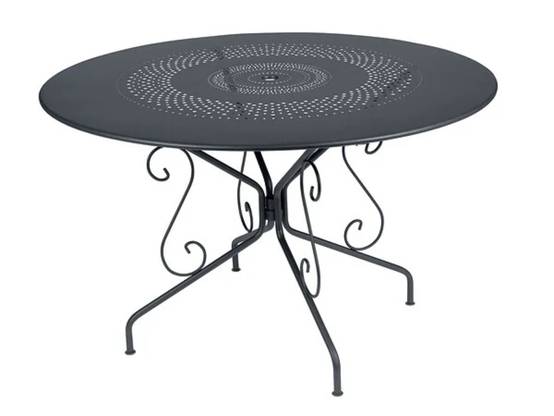 Fermob - Table de jardin ronde acier carbone 6 personnes Montmartre Fermob - Image 1