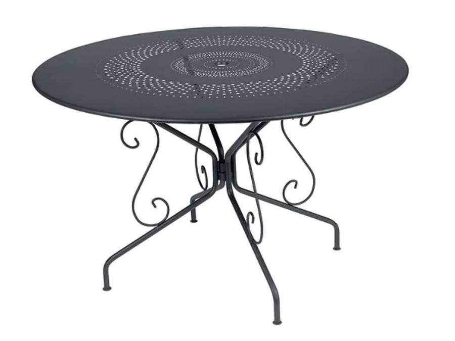 Fermob - Table de jardin ronde acier carbone 6 personnes Montmartre Fermob - Image 1