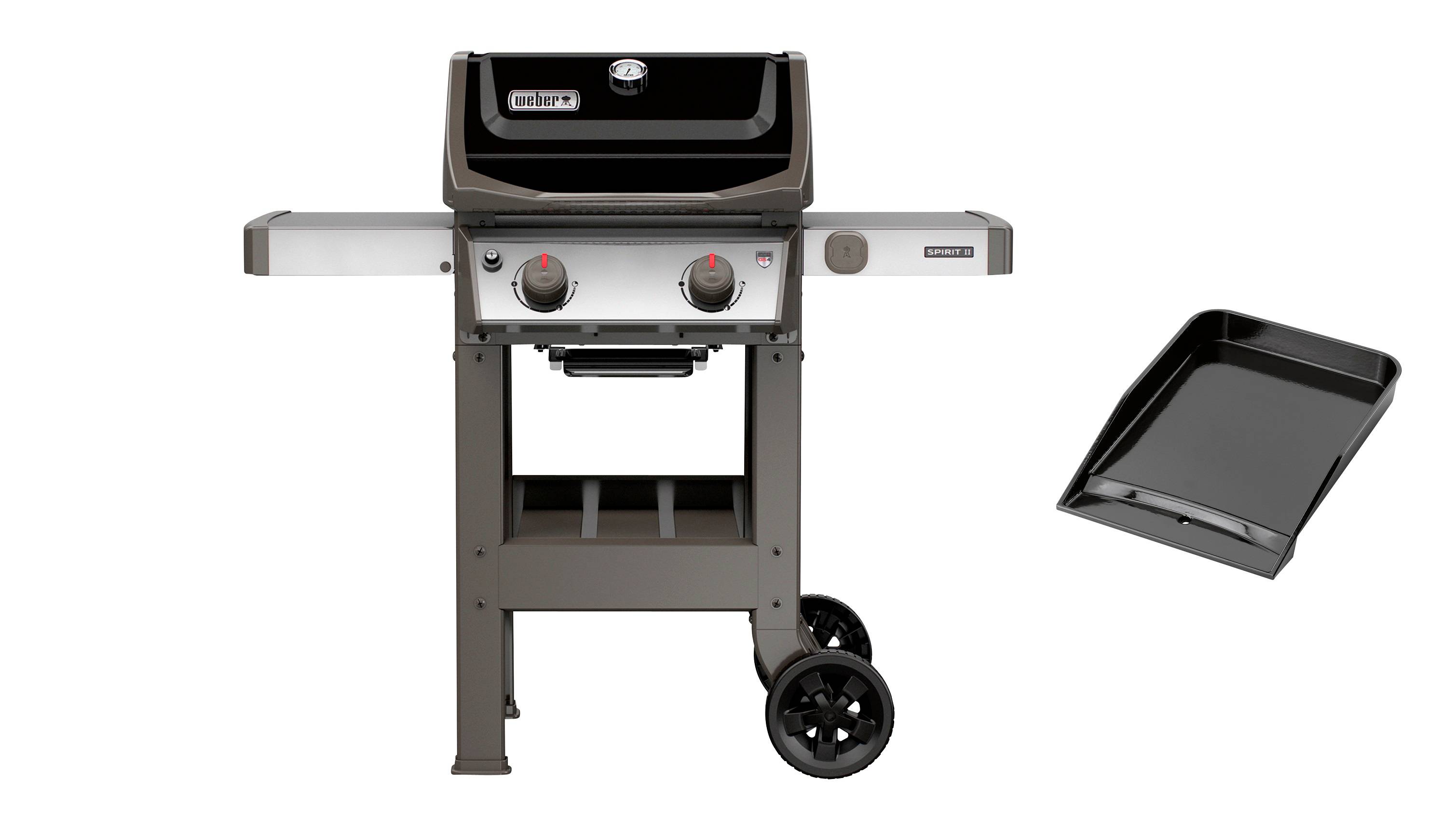 Weber - Weber - Barbecue à gaz Spirit II E-210 noir + Plancha émaillée - Image 1