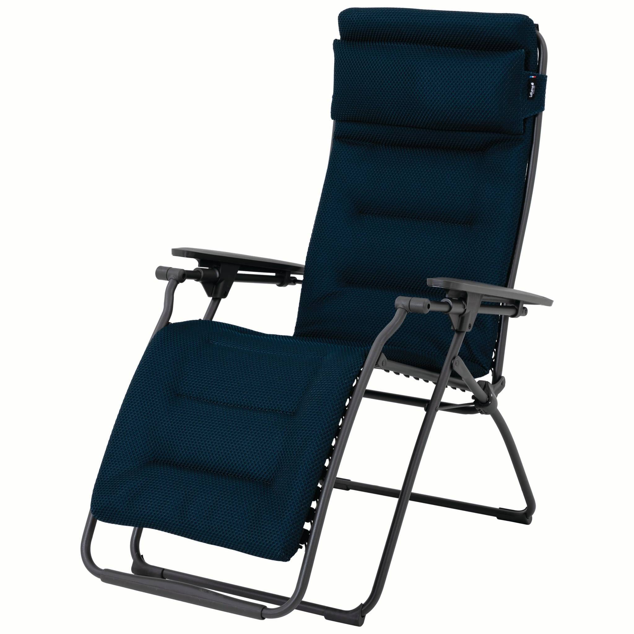 Lafuma-Mobilier - Fauteuil de jardin acier bleu encre Futura Be Comfort Lafuma Mobilier - Image 1