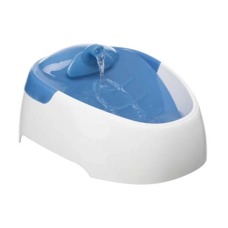 Fontaine a boire en plastique blanc/bleu 1 L 20 × 12 × 23 cm - TRIXIE - Image 1