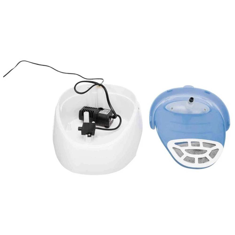 Fontaine a boire en plastique blanc/bleu 1 L 20 × 12 × 23 cm - TRIXIE - Image 5