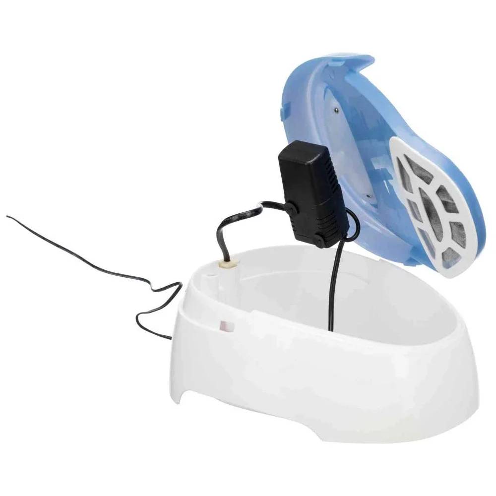 Fontaine a boire en plastique blanc/bleu 1 L 20 × 12 × 23 cm - TRIXIE - Image 2