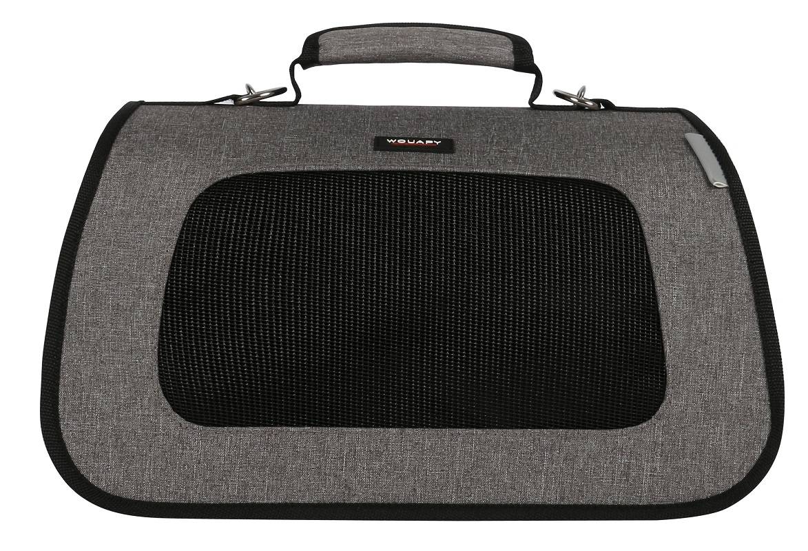 Wouapy - Wouapy - Sac de transport pliable Gris pour chien Taille MM - Image 1