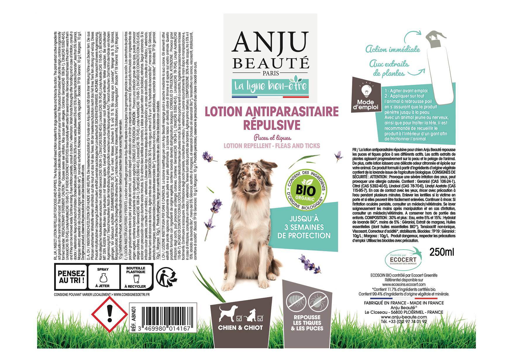 Anju Beaute - Lotion antiparasitaire chien - ANJU - Image 2