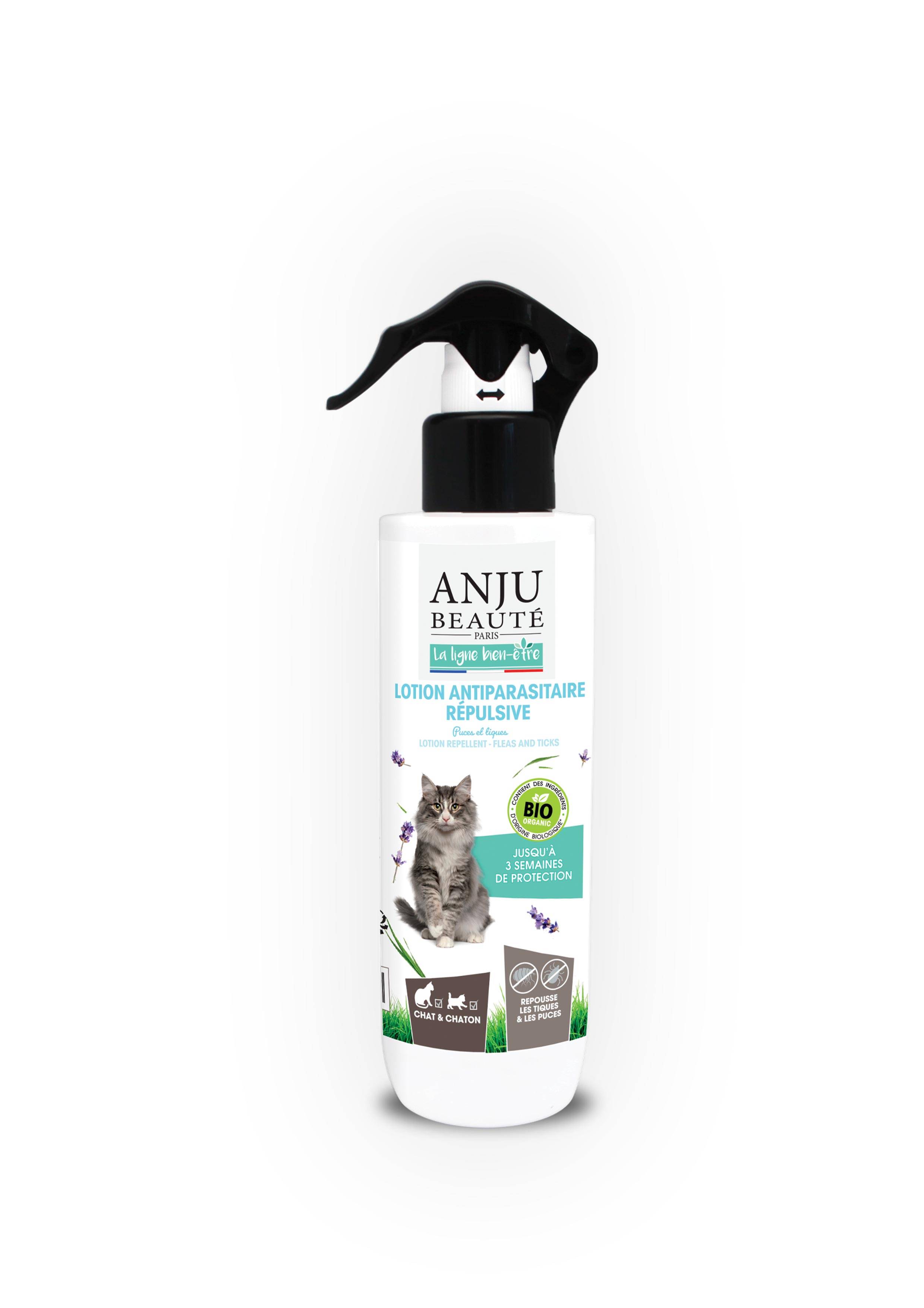 Anju Beaute - Anju - Lotion antiparasitaire répulsive pour chat 250 ml - Image 1