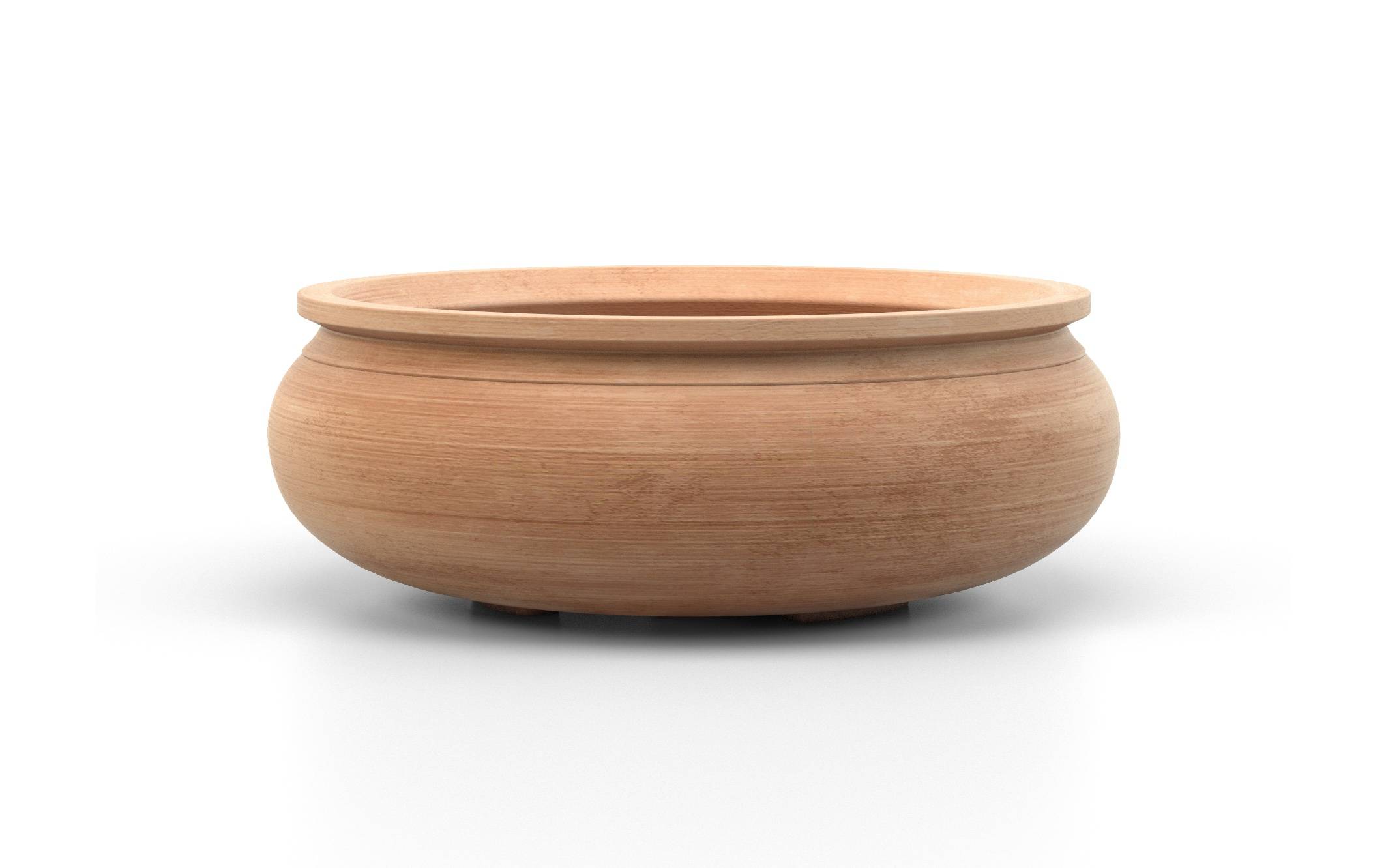 Coupe Large Terre Cuite Contemporain L 23 cm H 8 cm – GOICOECHEA - Image 1