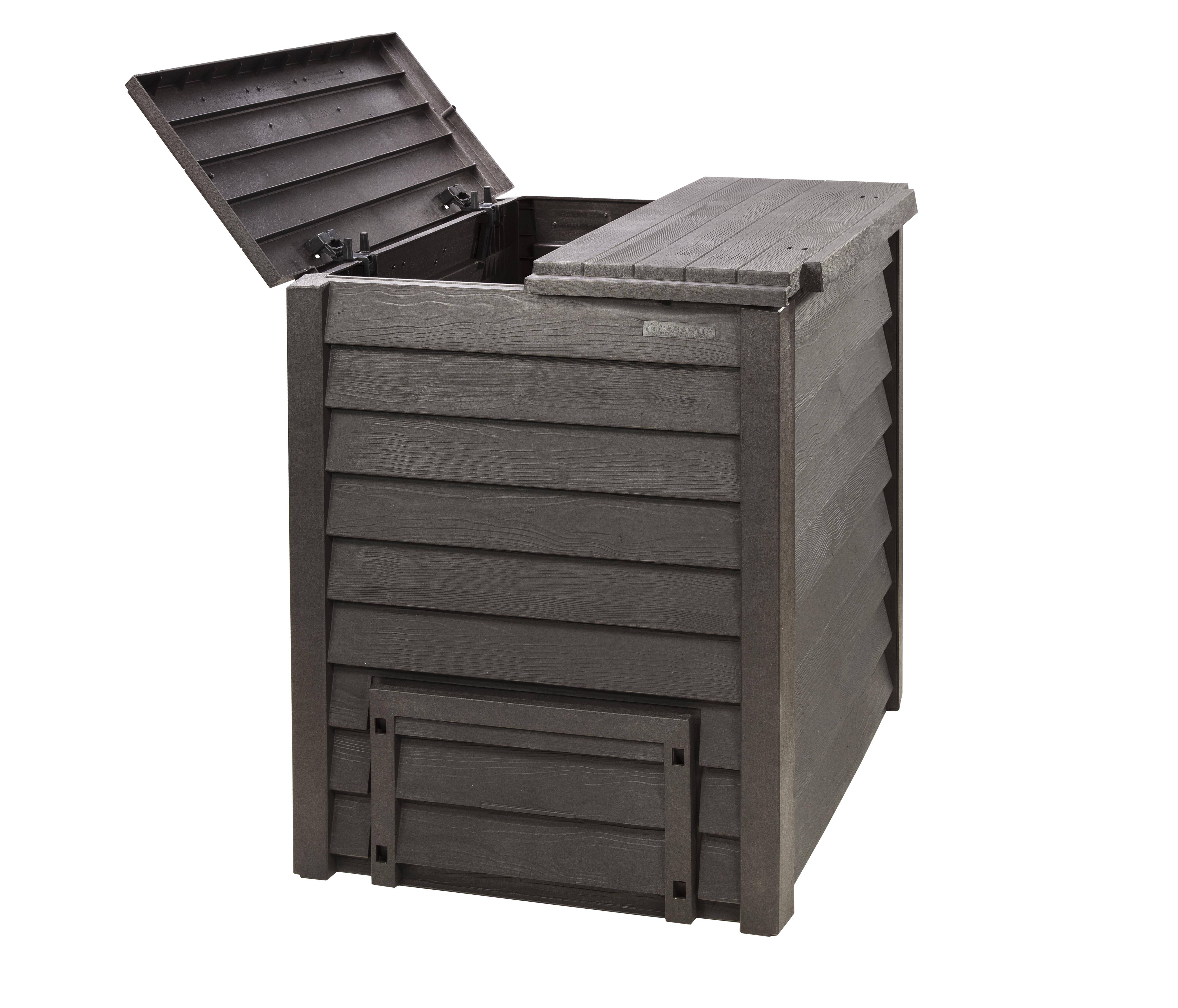 Garantia - Composteur Thermo-Wood 600 L brun anthracite L80 x l80 x H100 cm - Image 2