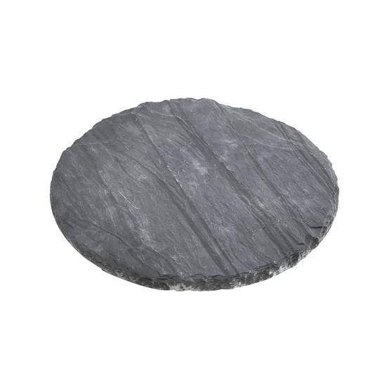 Pas japonais ardoise rond Noir Ø.40 x 1,6 / 2,2 cm - Image 3