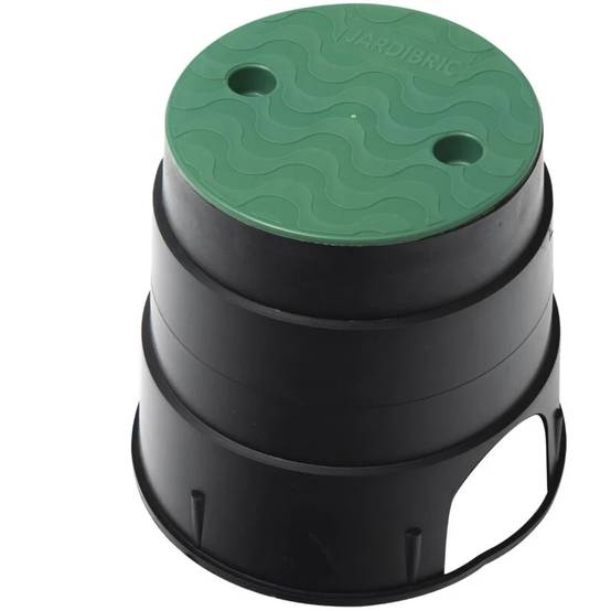 Jardibric - Regard de visite circulaire polypropylène noir et vert Ø 21 cm H 20 cm - JARDIBRIC - Image 2