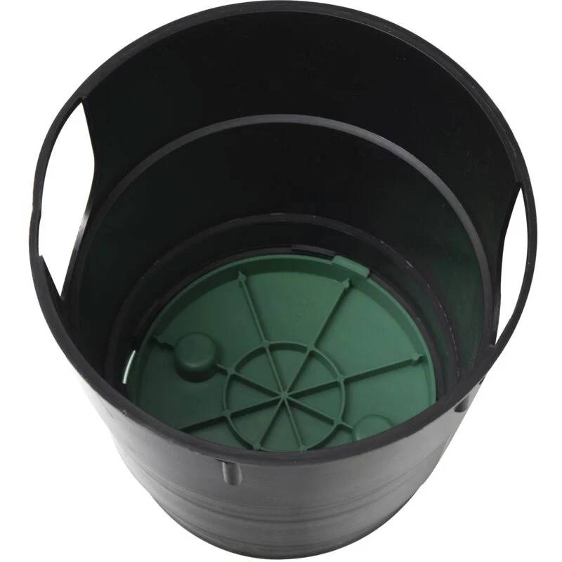 Jardibric - Regard de visite circulaire polypropylène noir et vert Ø 21 cm H 20 cm - JARDIBRIC - Image 5
