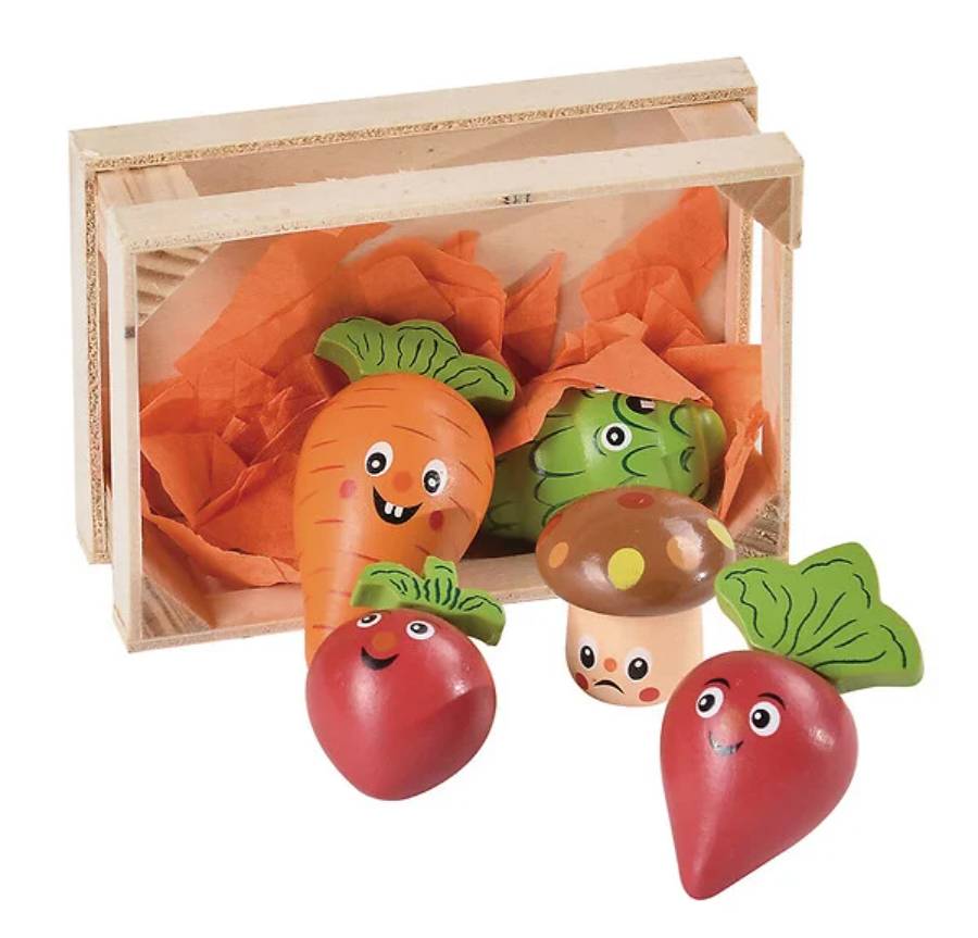 Tyrol - Caisse de légumes à ronger Tutti Woody L7 x l3,6 x h10 cm