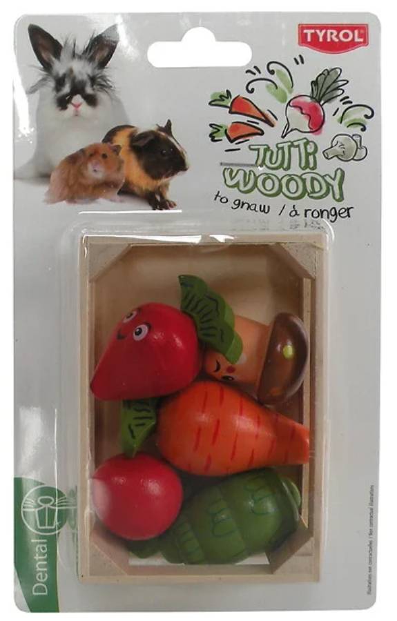 Tyrol - Caisse de légumes à ronger Tutti Woody L7 x l3,6 x h10 cm - Image 3