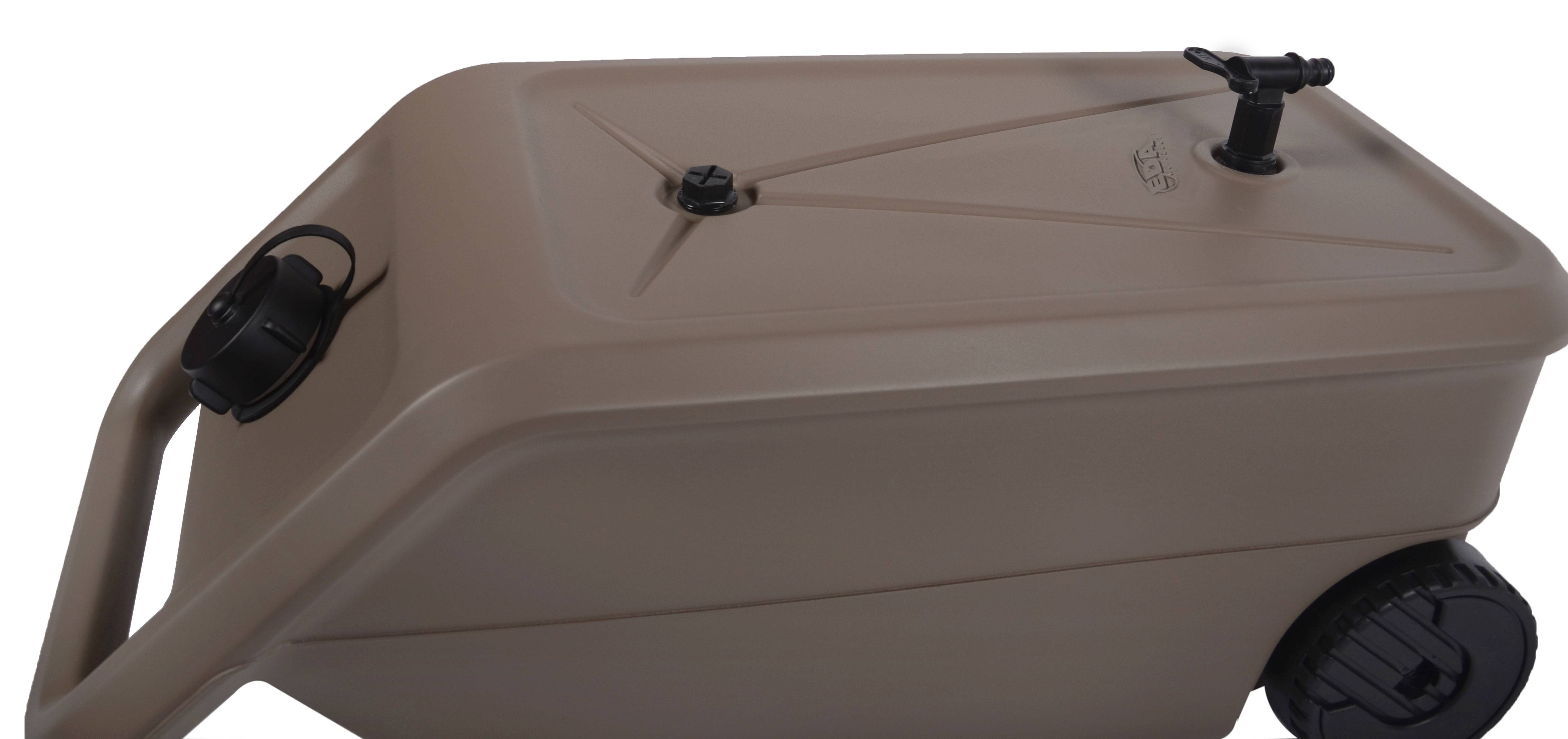 EDA Plastiques - EDA - Citerne à eau Nomade sur roues coloris taupe - 55L - Image 6