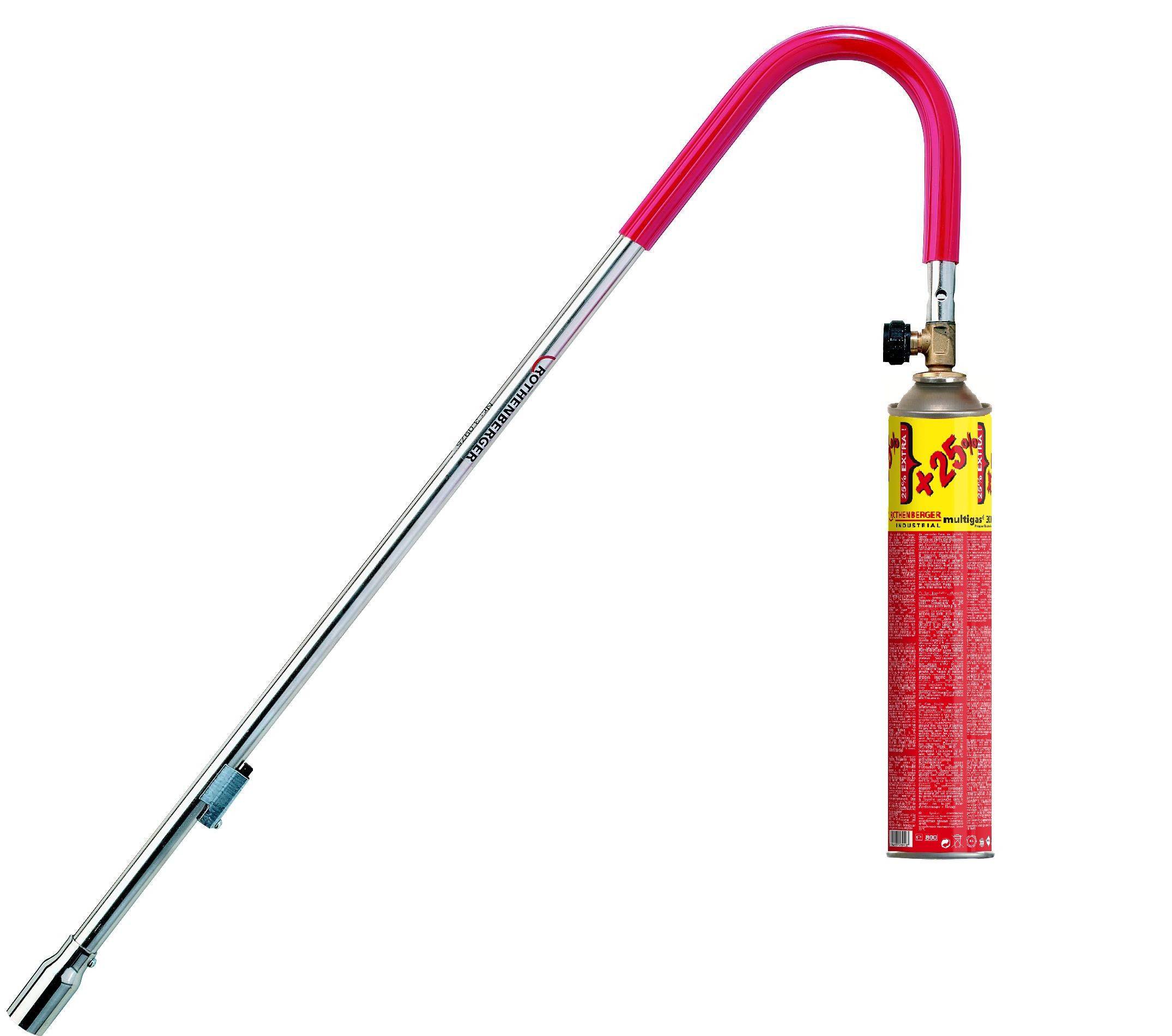 Rothenberger - Désherbeur thermique canne Brûleur Vert + gaz - Image 1