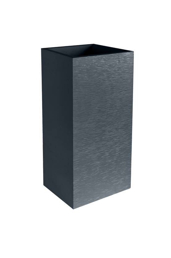 EDA Plastiques - Pot De Fleurs Carré Haut Polypropylène Gris Anthracite 31 L - EDA - Image 7