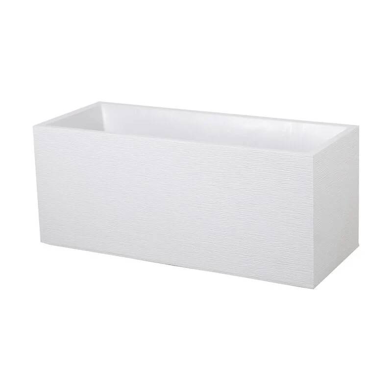 EDA Plastiques - Jardinière Graphit résine L99.5 H43 blanc - Image 10