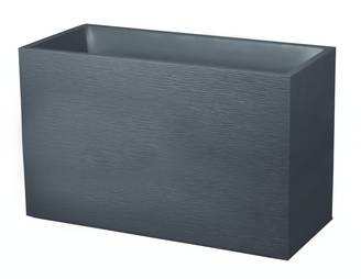 EDA Plastiques - Muret rectangulaire Graphit Gris L.99,5 x l.39,5 x H.60 cm