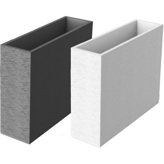 EDA Plastiques - Muret plastique EDA Graphit Loft XL L99,5 H78,5 63L blanc - Image 4
