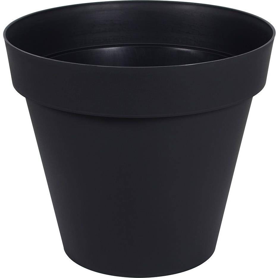 EDA Plastiques - Pot de Fleurs Rond Gris Anthracite - EDA - Image 1