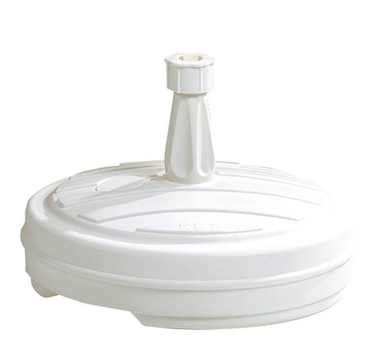 EDA Plastiques - Pied De Parasol Rond Plastique Blanc - EDA - Image 1