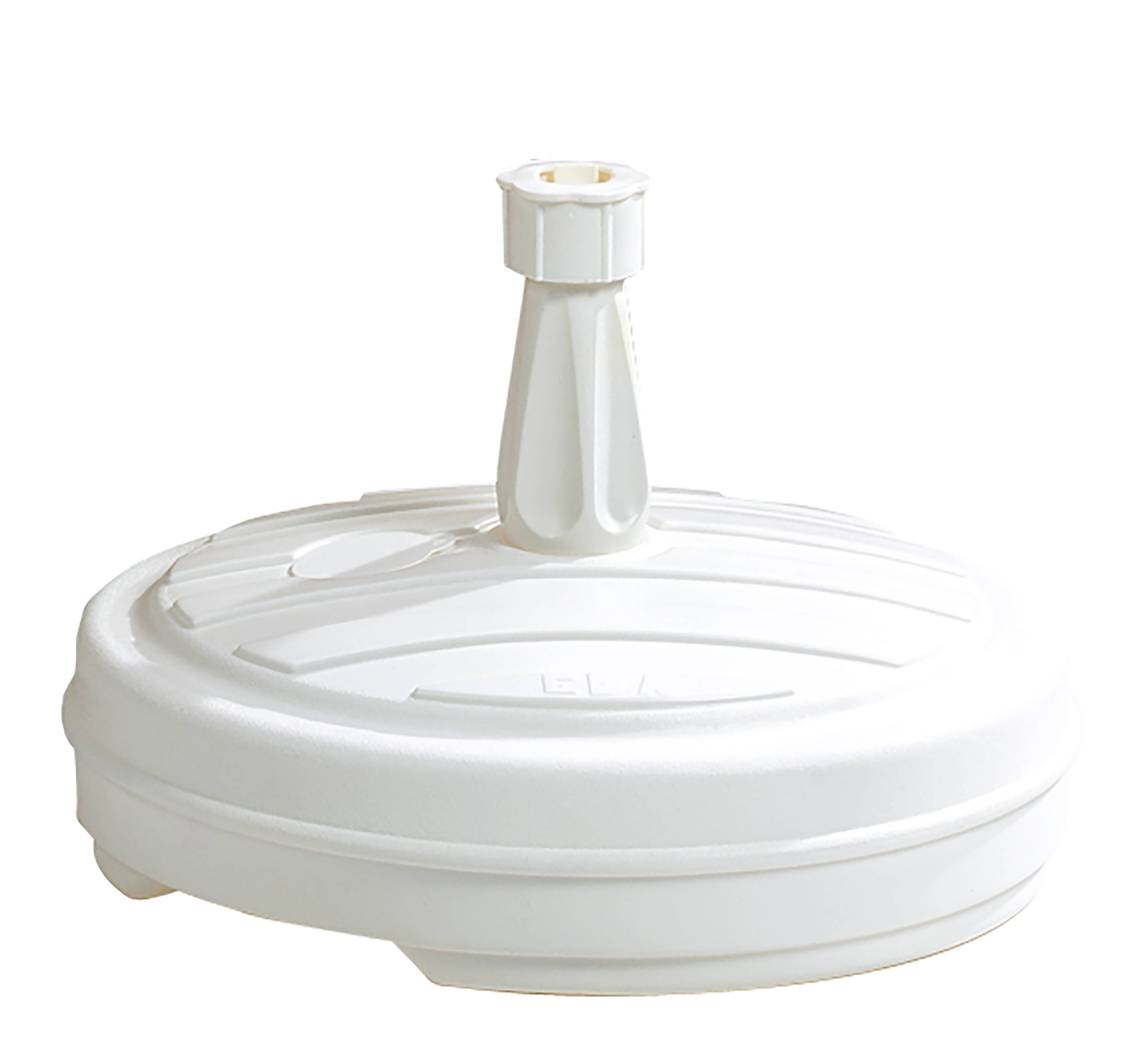 EDA Plastiques - Pied De Parasol Rond Plastique Blanc - EDA