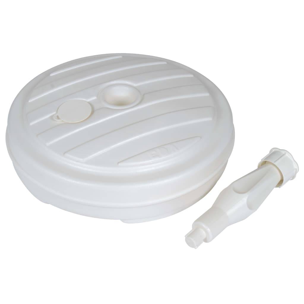 EDA Plastiques - Pied De Parasol Rond Plastique Blanc - EDA - Image 6