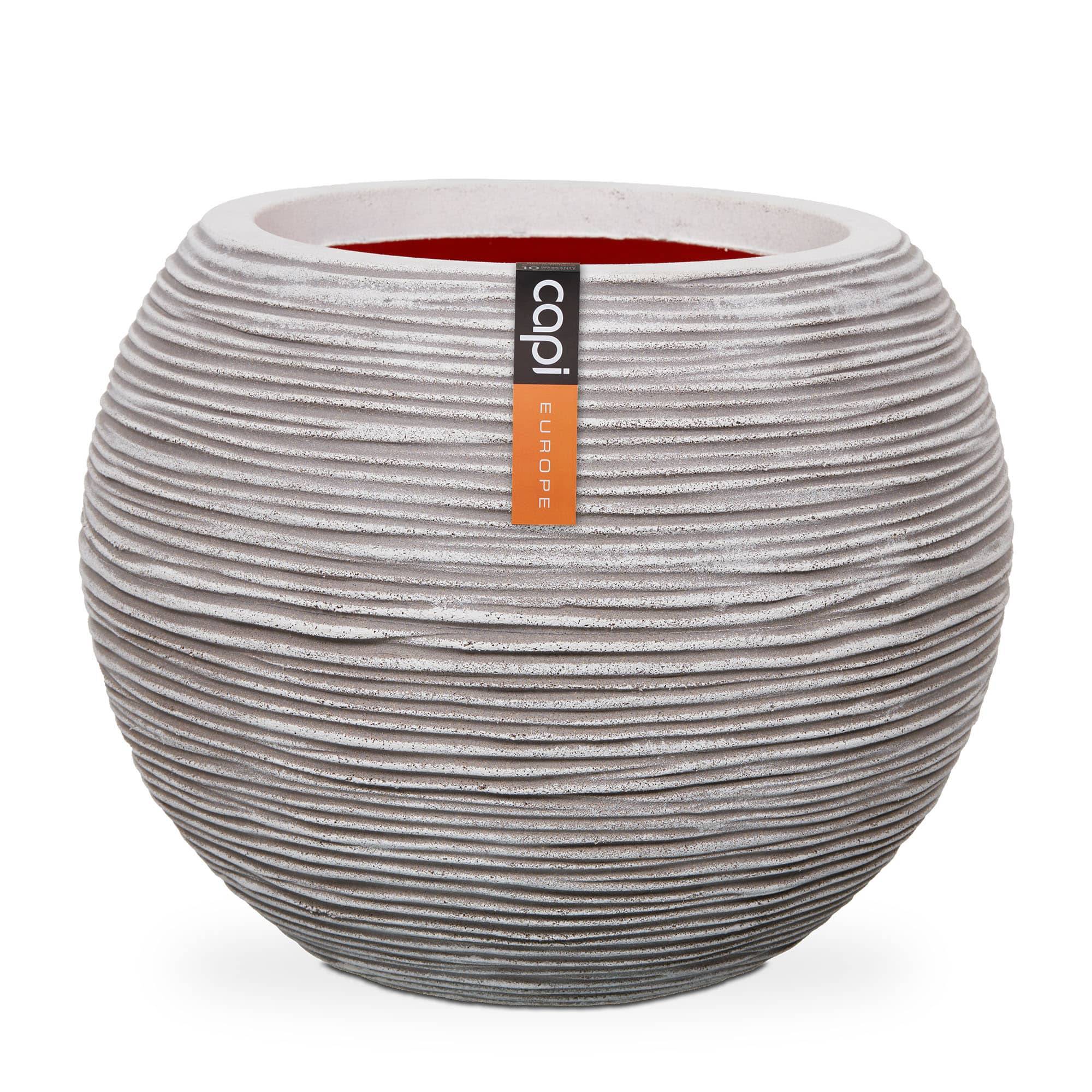Capi - Capi - Vase boule Rib ivoire Ø.62 x H.48 cm