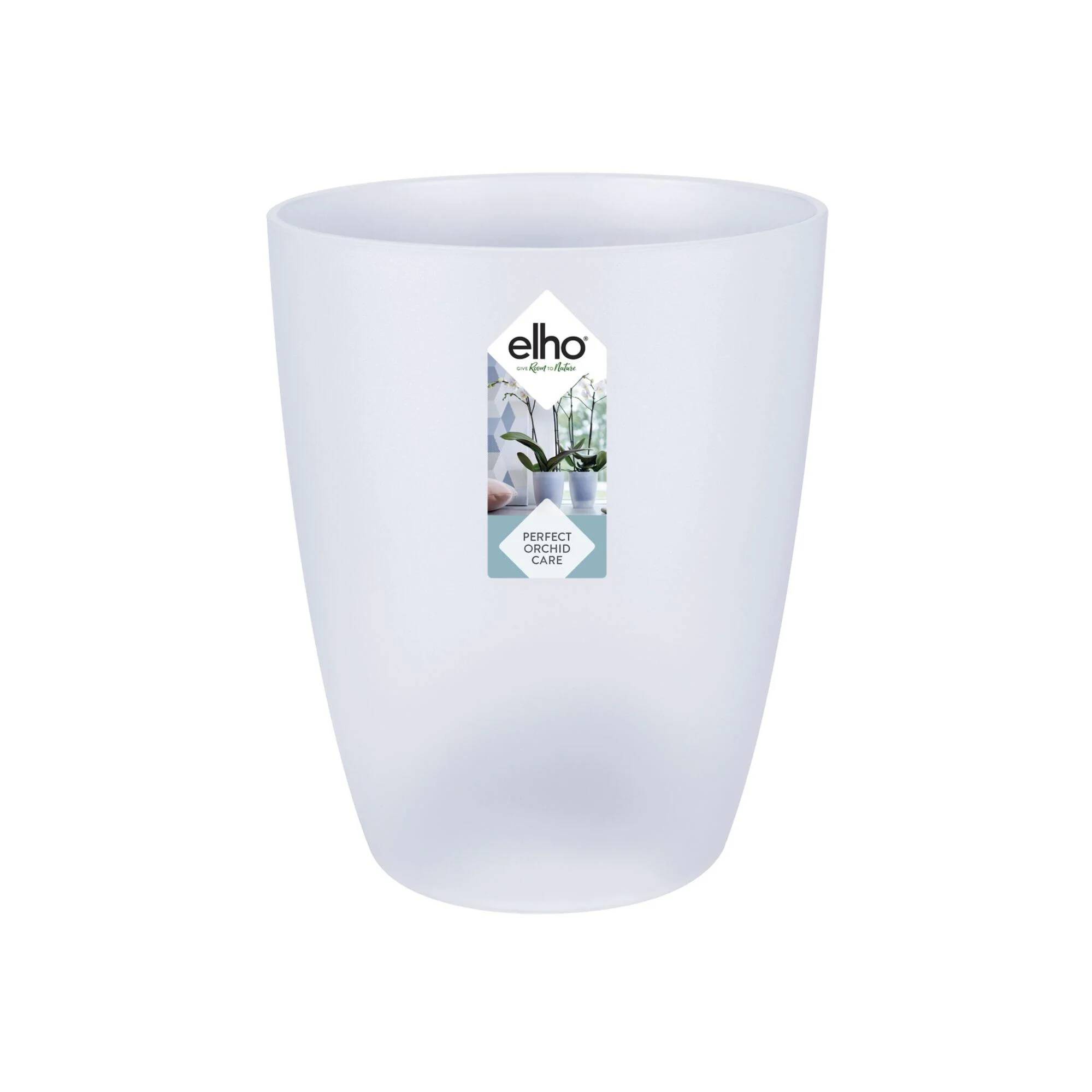 Pot orchidée plastique transparent Ø 12,7 cm H 15,2 cm - ELHO - Image 1