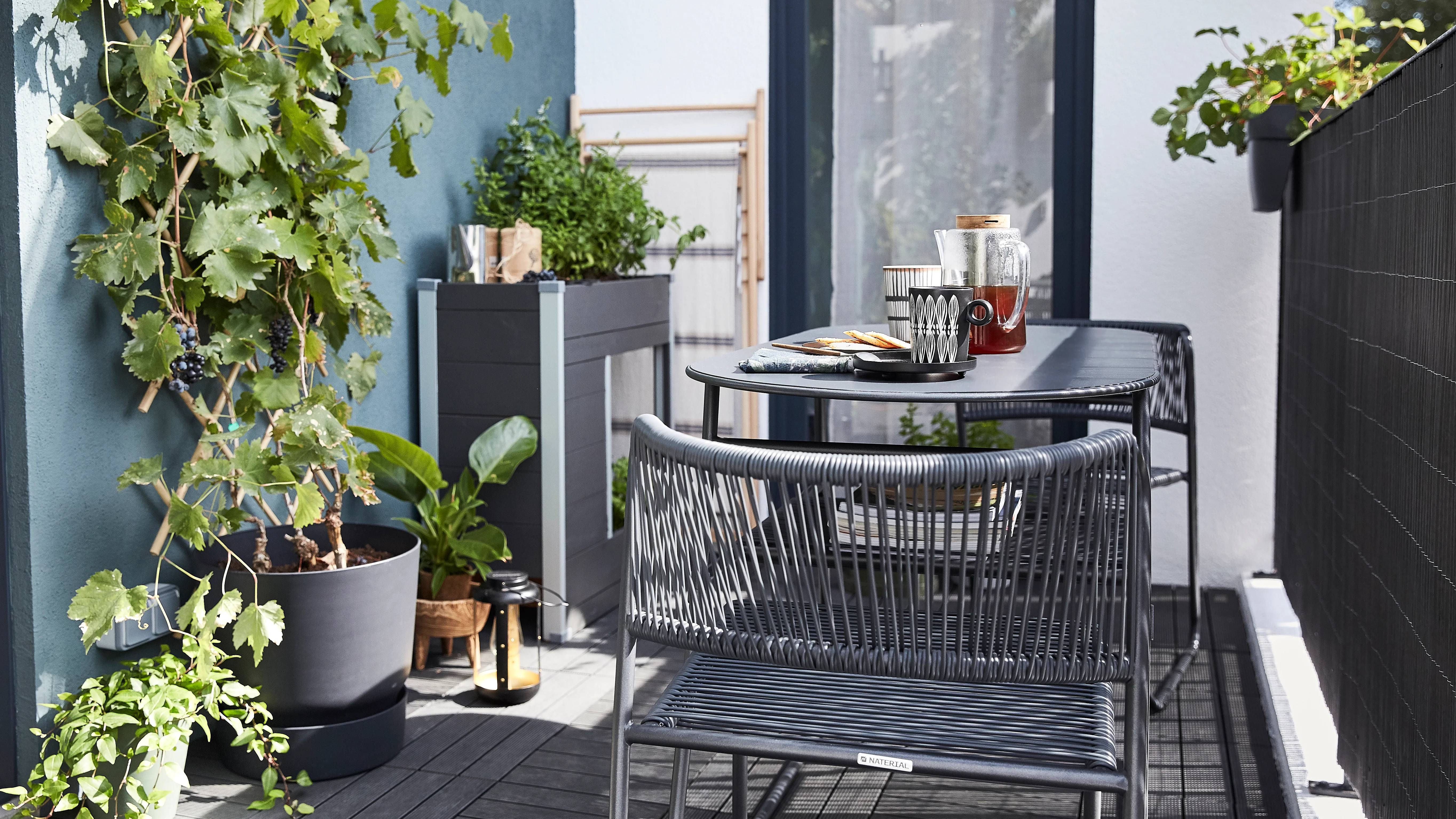 Elho - Pot de fleurs rond plastique recyclé living noir Ø. 30 x H.28 cm Greenville – ELHO - Image 3