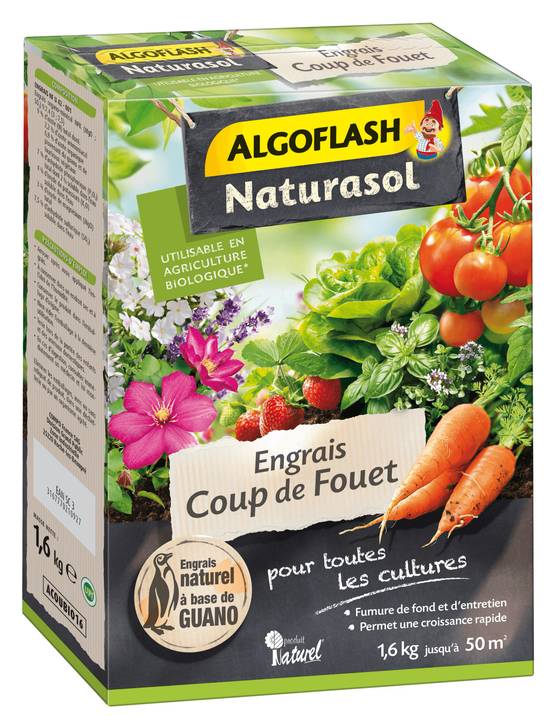 Algoflash - Engrais coup de fouet guano naturel 1,6 kg - ALGOFLASH NATURASOL - Image 2