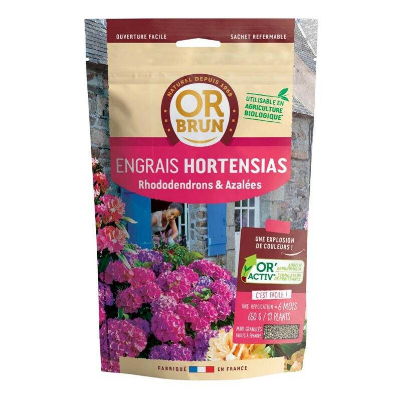 Or Brun - Engrais pour Hortensias Azalées et Rhododendrons 650g - OR BRUN - Image 2