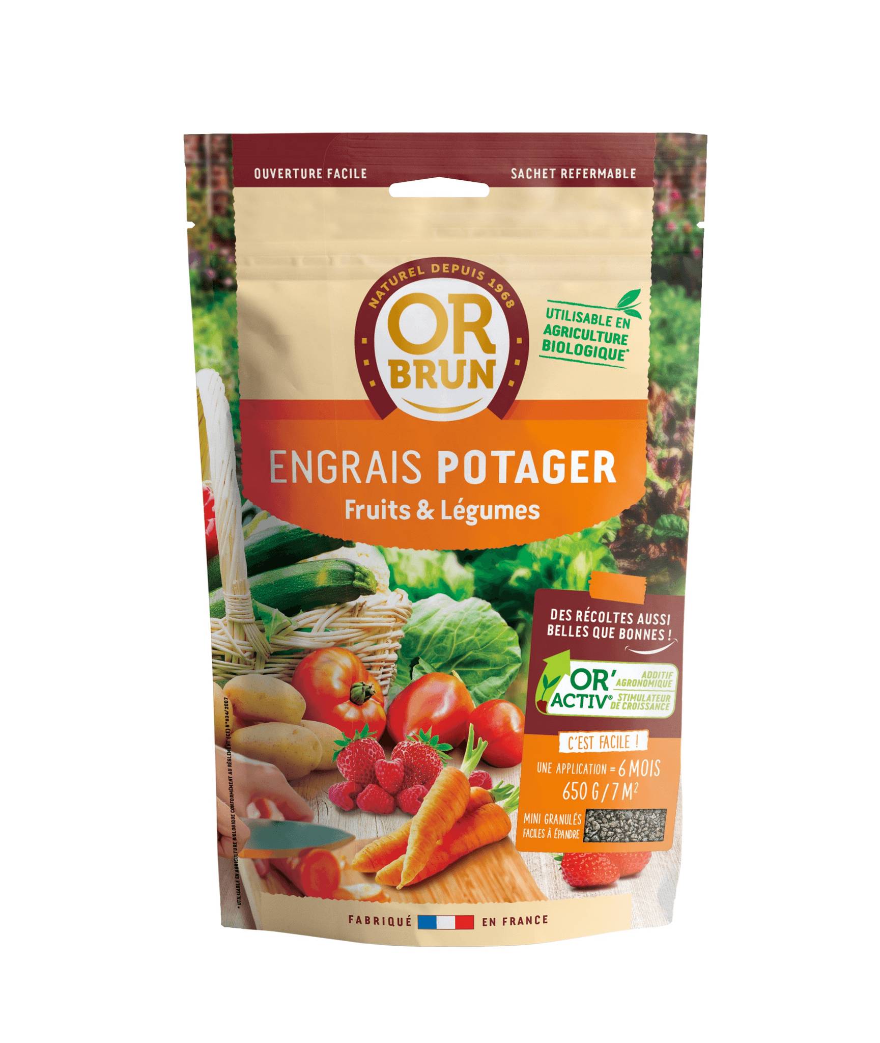 Or Brun - Engrais Potager Fruits et Légumes Poudre 650g – OR BRUN