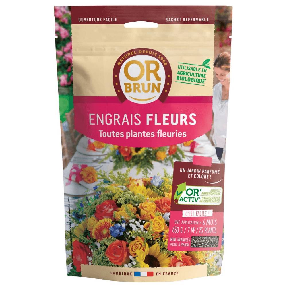 Or Brun - Engrais Fleurs Granulé 650g - OR BRUN