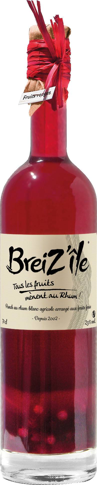 Breiz'île Tradition - Rhum arrangé Fruits Rouges 70 cl