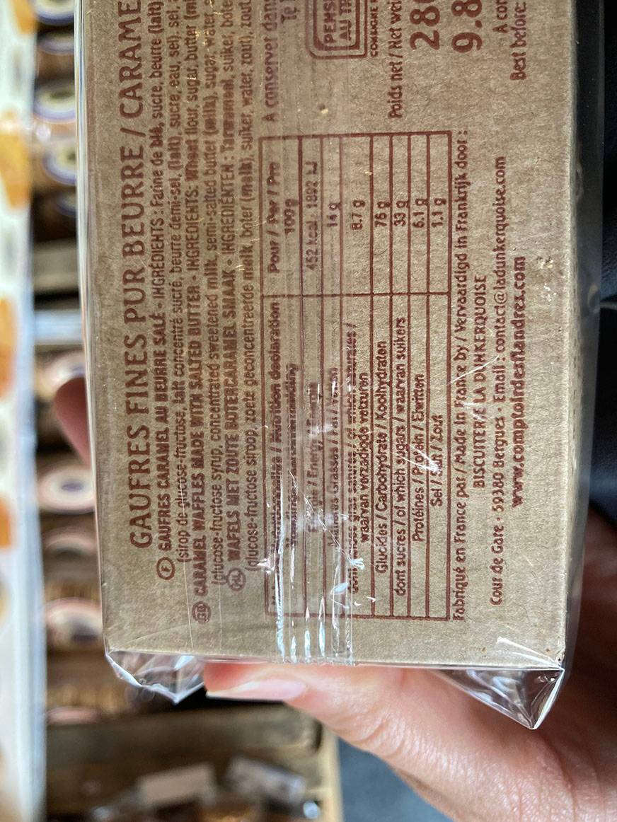 La Dunkerquoise - Panier Gaufres Fines Pur Beurre Caramel Beurre Salé 280 g - Image 2