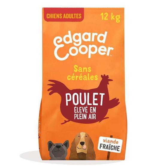 Edgard & Cooper - Croquettes chien adulte sans céréales poulet dinde volailles 12 kg - Edgard & Cooper - Image 1